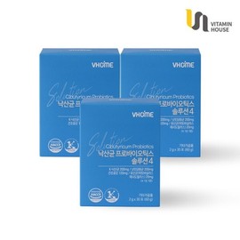 Vitamins House 낙산균 프로바이오틱스 솔루션4 30포 3박스 Naksankyoon Probiotics Solution 4, 30 Pouches, 3 Boxes
