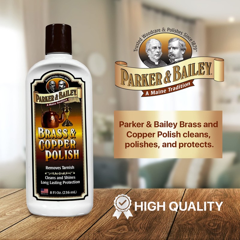 Parker & Bailey Brass & Copper Cleaner – Removes Tarnish