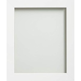 Frame Company Candy Range White Picture Photo Frame, A4 Fitted With High Clarity Perspex *Choice of 11 Colours*