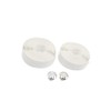 INFINAUTO 2 Pcs White Foam Handlebar Tape Bar Grip Wrap
