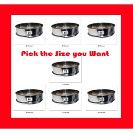 e-onsale Aluminum Herbal Pollen stackable sifter Micron Hash Extractor Shaker 25M - 220M - 120 Micron Sifter