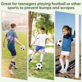 Tyqour 1 Pair Mini Shin Pads Football, Small Mini Shin Pads, Mini Football Shin Pads, Mini Football Shin Pad Guards Shin Guards Football for Children Boys Girls