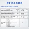 sourcing map 5 Pcs Bidirectional Thyristor BT136-600E TO-220 600V 4A