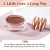 Pretty Diva Chrome Nail Powder - Bronze/Copper Mirror Effect Nail