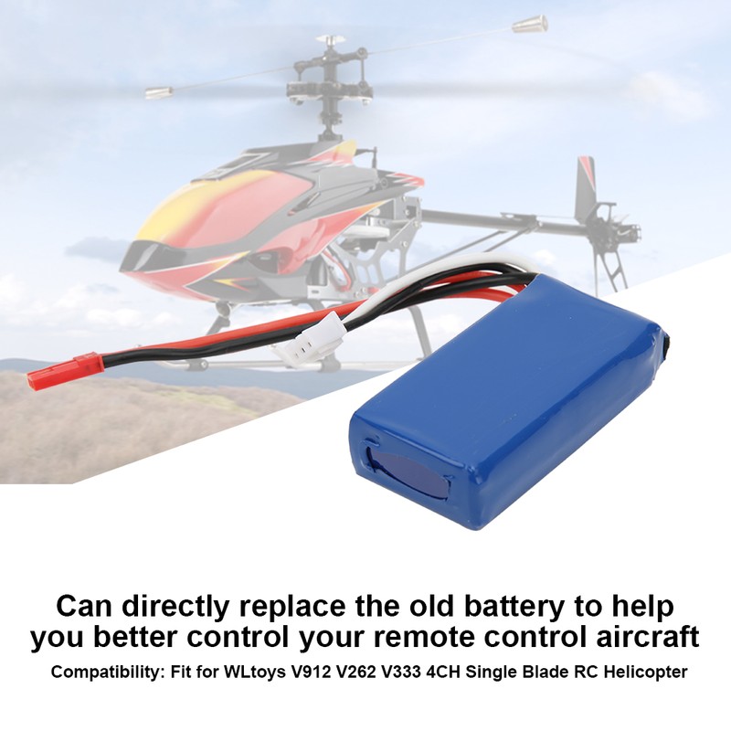 RC Helicopter Battery 7.4V 850MAH for WLtoys V912 V262 V333