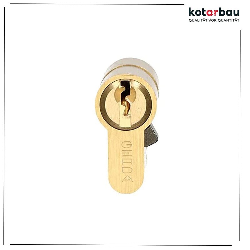 KOTARBAU 5907465918879 Locking Cylinder, Brass, 25/25