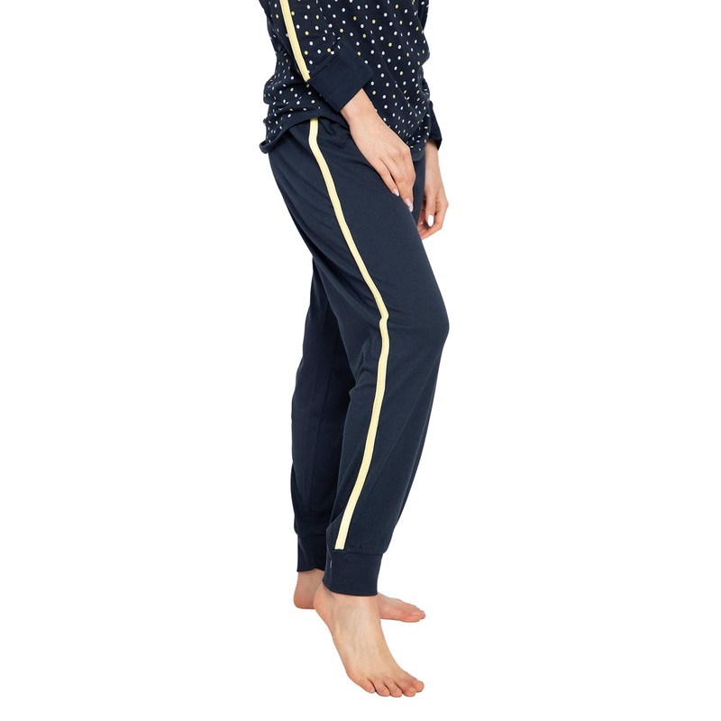 Consult-Tex DW192 Women's Long Sleeve Cotton Pyjamas, blue