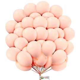 10 inch Peach Balloons Colorful Round Party Balloons for Birthday Party Wedding Anniversary Baby Shower Festival Decoration Supplies Pack of 25