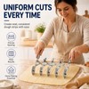 Wheel Adjustable Pasta Cutter with Handle - Stainless Steel Multi-Tool