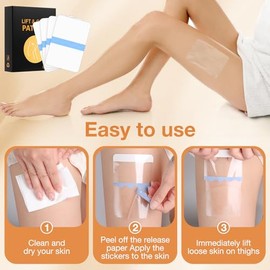 Parches de levantamiento del cuerpo para piernas, abdomen, glúteos y brazos, cinta impermeable para apretar la piel, cinta adhesiva para mujeres decir adiós a la flacidez de la piel 2026 nuevo parche