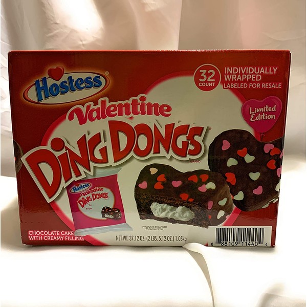 Hostess Valentine Ding Dongs 32 count