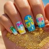 Spring Summer Press on Nails Long Square False Nails with