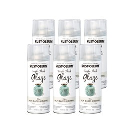 Rust-Oleum 301416 Specialty Triple Thick Glaze Spray, 12 oz, 6 Pack