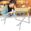 Laptop Stand Aluminium Tablet Riser Foldable Portable Notebook Holder Silver