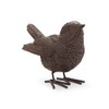 Pair of Detailed Resin Wren Bird Ornaments for Home or