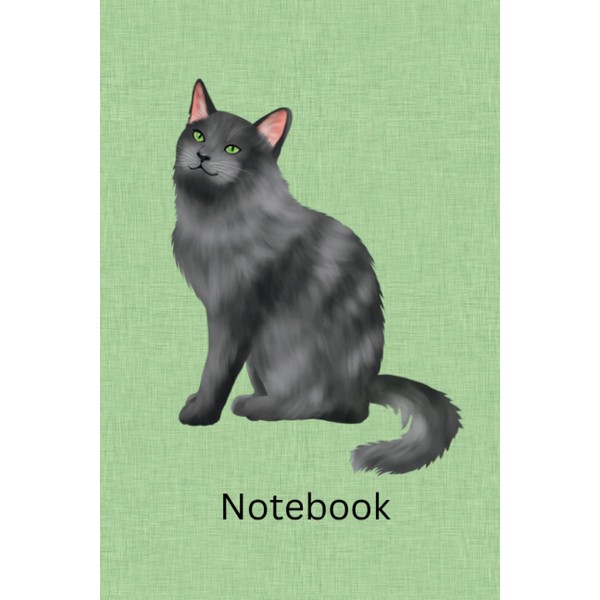 Nebelung Cat Notebook.: Cat Notebook, 6ins x 9ins with 120