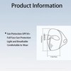 HDKXBEJ UPF 50+ Sun Protection Face Mask for Women Ice