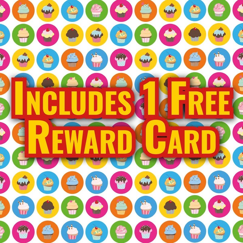 900 Mini Cupcake Reward Dots 10mm Glossy Teacher Reward Stickers