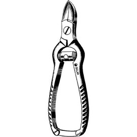 Sklar Instrument 97-1046 Nail Nipper, Concave Blades, Barrel Spring, 5-1/2" Length