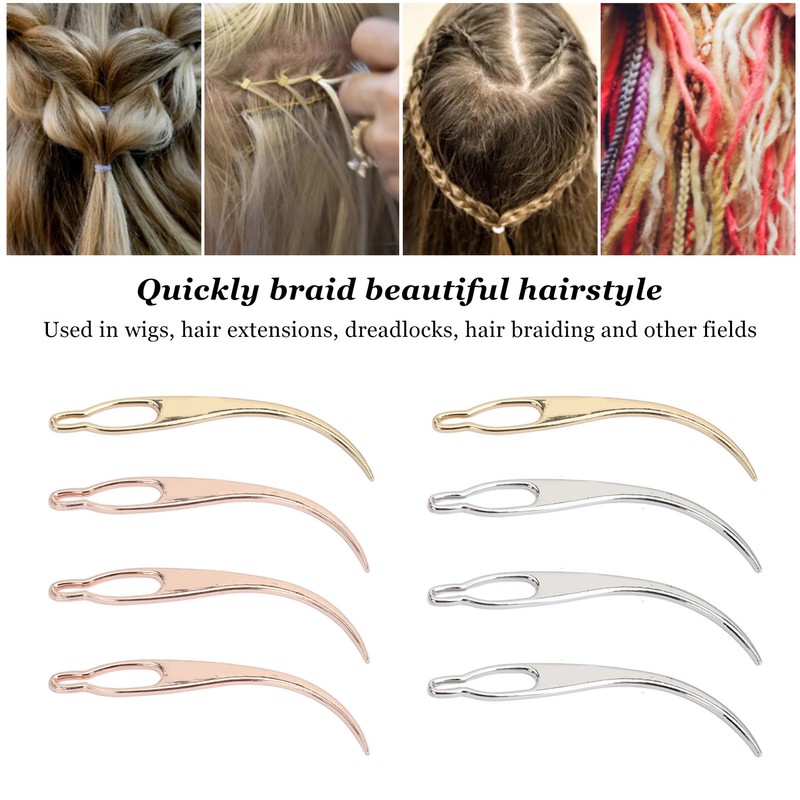 Interlocking Hair Tools Hair Extension Styling Alloy Dreadlocks Crochet Hook