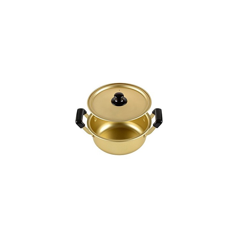 Hōmian Two-Handled Aluminum Pot, 7.1 inches (18 cm), For Gas