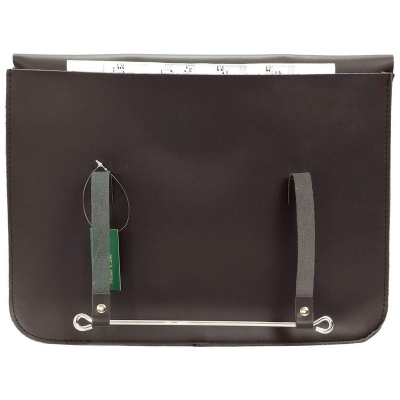 Montford MFC1BK Leather Music Carry Case - Black