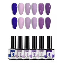 Obp Gama De 6 Colores Gel Esmalte Semi Permanente Obp