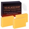 Pure Kojic Acid Skin Brightening Soap,3*100g Soap Bar for Deep