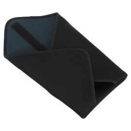 PATIKIL Camera Protective Wrap, 10"x10" Lens Wrap Cloth with Thick Protective Neoprene, Lens Pouch Bag with Hook and Loop for Lens, SLR, Black Grey