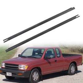 Dtomi Front Door Window Belt Weatherstrip, Moulding Trim Seal Compatible with Toyota Vehicle Tacoma 1995-2004 Replace# 68160-04020 68210-04020 (2PCS)