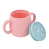 Silicone Toddler Cup Drop Proof Portable Baby Training Cup with