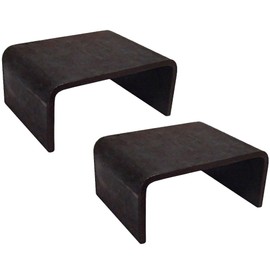 Set of (2) 3" x 1-5/8" x 3.5" Weld-On 6 Gauge 2x4 Stake Pocket for Trucks & Trailers