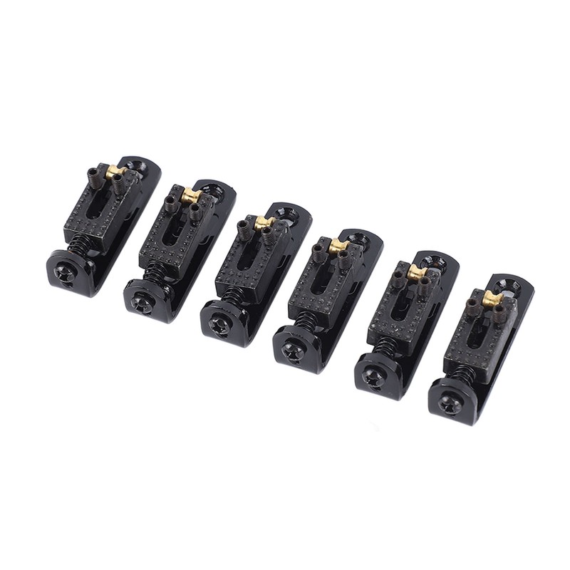 Electric Guitar Split Bridge Saddle Roller Ball String Plate Metal