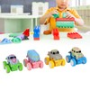 4pcs Pull Back Car Toys Cartoon Q Version Alloy Vehicle