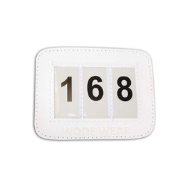 Woof Wear Bridle Number Holder - White