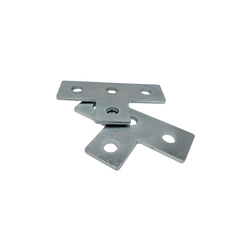 A.A 4 Pack Heavy Duty Electro-Galvanized Steel T Shaped Flat