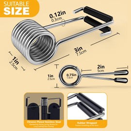 Butterfly Spring Door Closer,Spring Hinge Door Closer Fits on Most Door Butt Hinge Pin,Durable Steel Self-Closing Butterfly Spring Door Closer