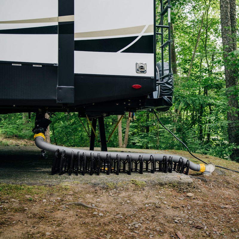 Camco Sidewinder 15-Ft RV Sewer Hose Support - Features Flexible