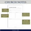 Todaisy Paper Church Notes Notepad 5.5 x 8.5 Tear Away