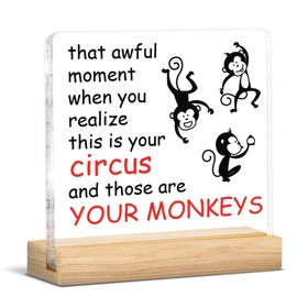 Funny Boss Gifts for Men Women, Gifts for Bosses Boss's Day Birthday, Boss Gift Acrylic Plaque Sign Office Home Decor