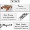 Folding Shelf Brackets 24 inch 2 Pcs - Heavy Duty
