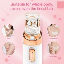 Epil Pro 3.0 Women Face Epilator 2025 New - 2-in-1 Rechargeable Facial Hair Removal for Women, IPX5 Waterproof Epilator with 3 Eyebrow Trimmers, 1PC Beauty Tool for Woman(White)