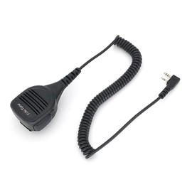 2 Pin K Plug Handheld Speaker Mic Microphone for Baofeng UV-5R BF-888S Quansheng UV-5RPLUS UV-K6 UV-K58 Radio Walkie-Talkie Speaker Microphone