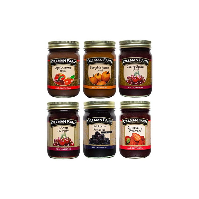 Dillman Farm 6 Piece Classic Butters and Preserves Christmas Gift