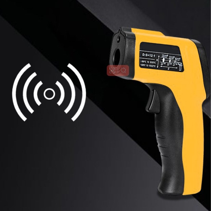 Industrial Infrared Thermometer LCD Digital Handheld Temperature Measuring Gun for