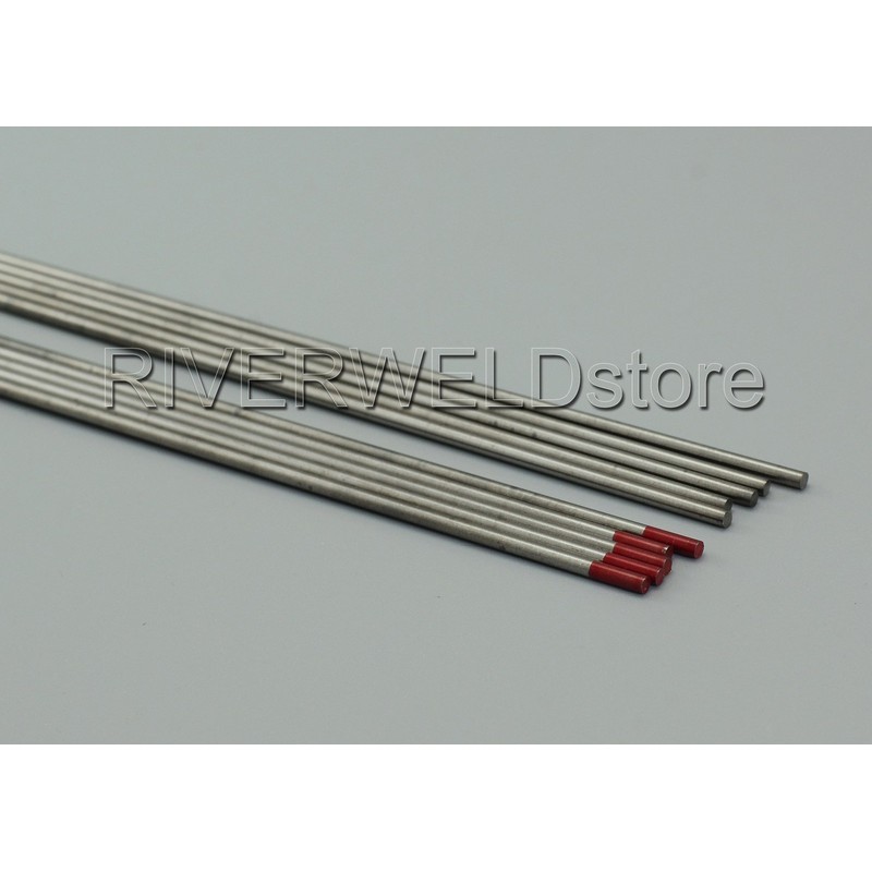 RIVERWELD TIG Welding Tungsten Electrode 2% Thoriated WT20 Red Tips