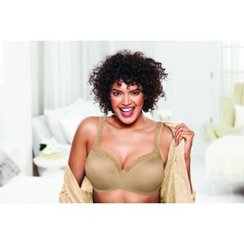 Playtex womens Secrets Shapes & Supports Balconette Full-figure Underwire Us4823 Full Coverage Bra, Sandshell, 42C US