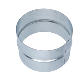 FarBoat 6"/150mm Metal Vent Duct Connector, alvanized Steel Metal, Round Dryer Vent Coupler for Rigid Connection Hose Extension for Ducting, Silver