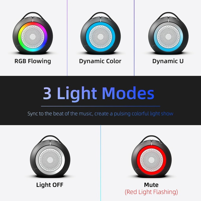 Computer Speakers for Desktop/PC/Laptop, USB Plug-N-Play Speakers with Dynamic RGB