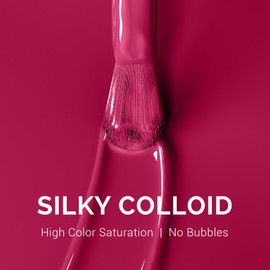 MelodySusie 0.5fl oz Purple Gel Nail Polish, Nails Soak Off UV LED Jelly Purple Gel Polish Gift for Women Nail Art Manicure Salon DIY Nail Design Decoration at Home-A2701